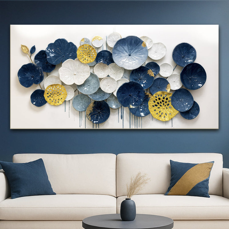 Lotus Leaf Abstract Wall Art VII