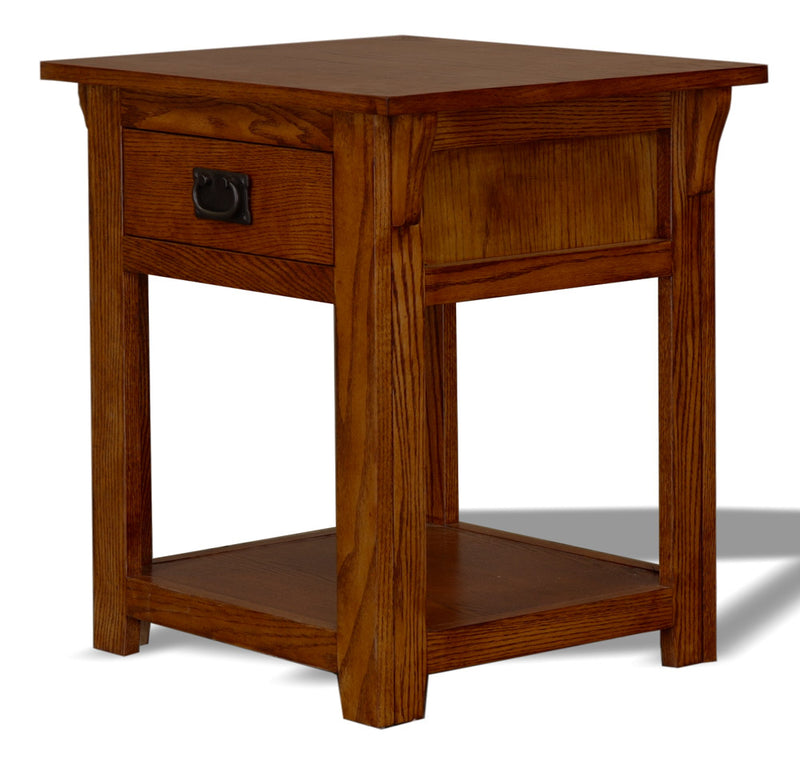 Mission Oak Enclosed End Table