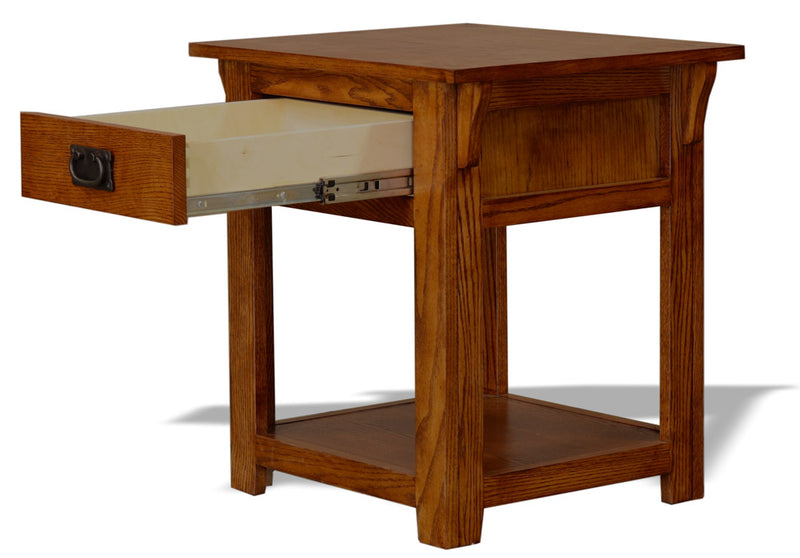 Mission Oak Enclosed End Table