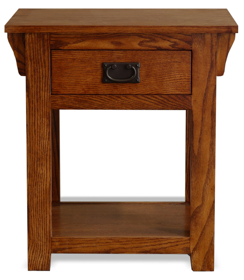 Mission Oak Enclosed End Table