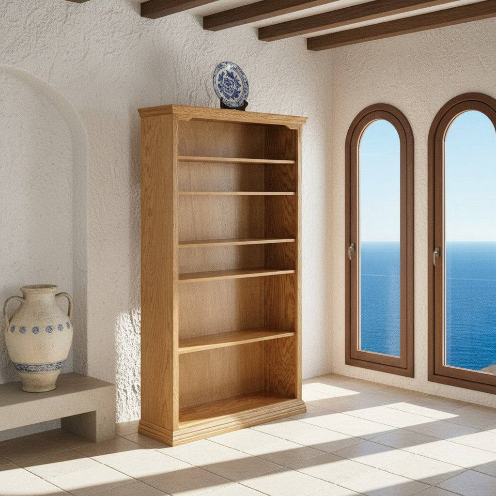 Traditional Oak 24"Wide Standard Open Bookshelves