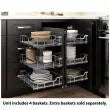 IH-SWS-BCFHPC Polished Chrome STORAGE WITH STYLE® Full-Height Blind Corner Organizer