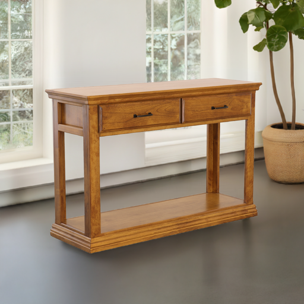 Traditional Alder Sofa Console Table A-T247