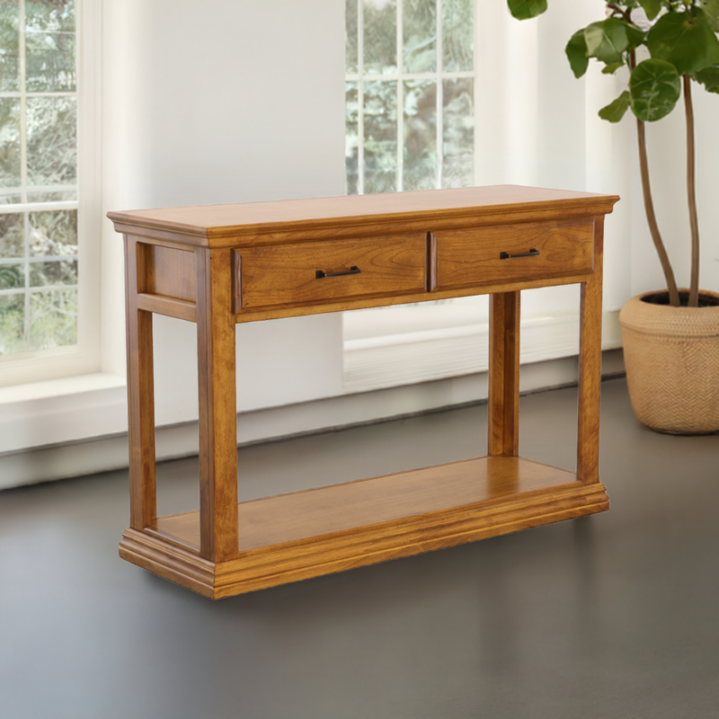Traditional Alder Sofa Console Table A-T247