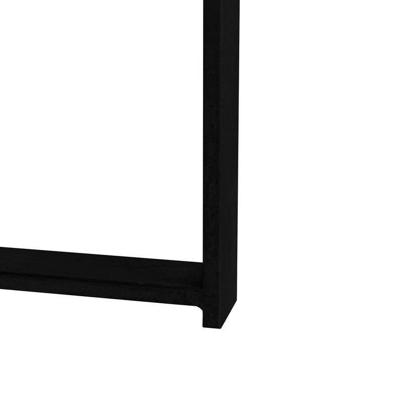 31.29"Modern Retro Splicing Round Coffee Table  Fir Wood Table Top with Cross Legs Metal Base(Same SKU:W757123560)