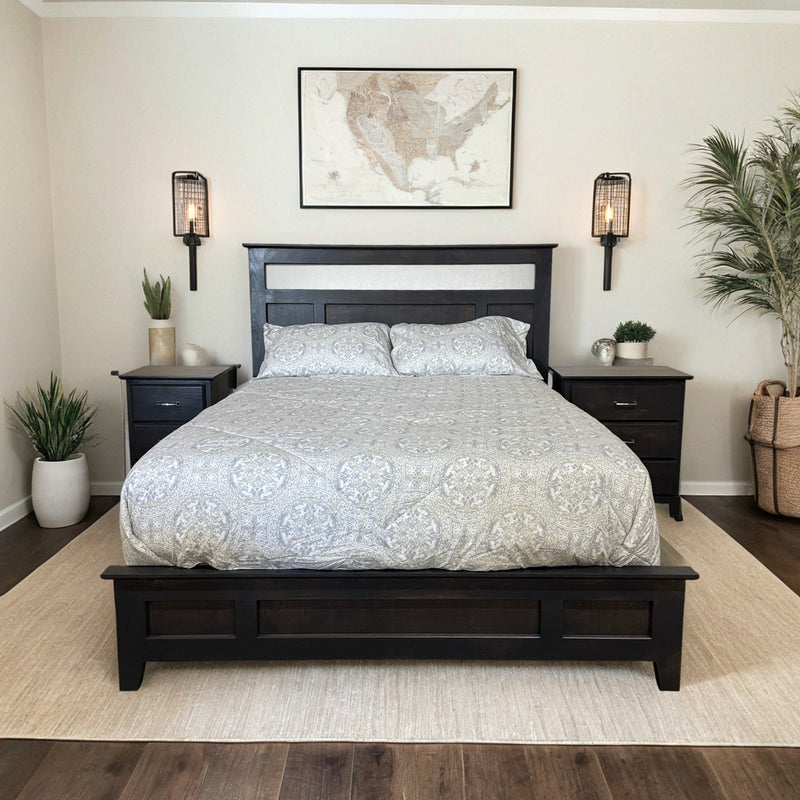 Avalon A470 5 Piece Solid Wood Rail Bed