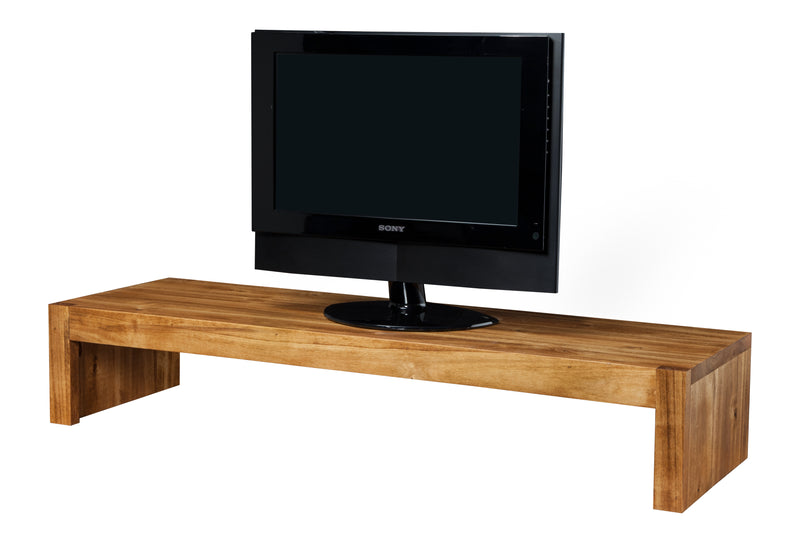 Custom height 9"high-Rustic Alder TV Riser Stand, Solid Wood Riser Table
