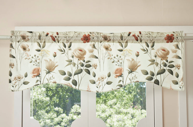 DaDalogy Enchanted Meadow Bed in a bag Set - Victoria Garden Delicate Floral Symphony in Beige, Rose, and Soft Green, Luxuriously Soft Quilted Set