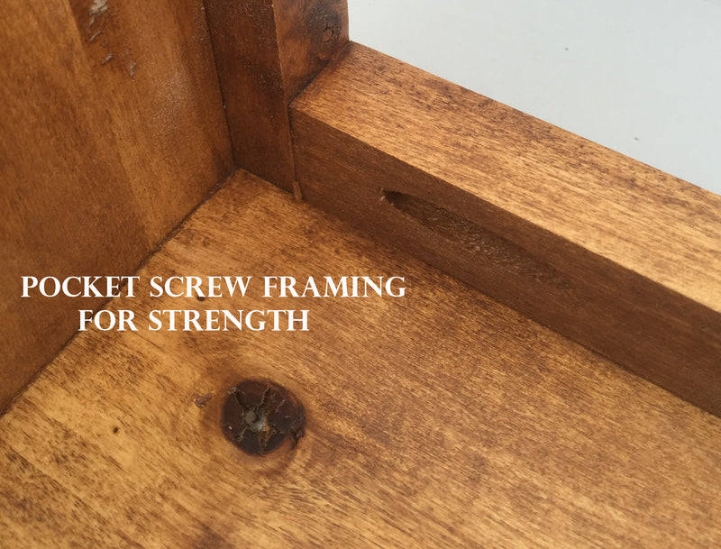 Custom height 9"high-Rustic Alder TV Riser Stand, Solid Wood Riser Table