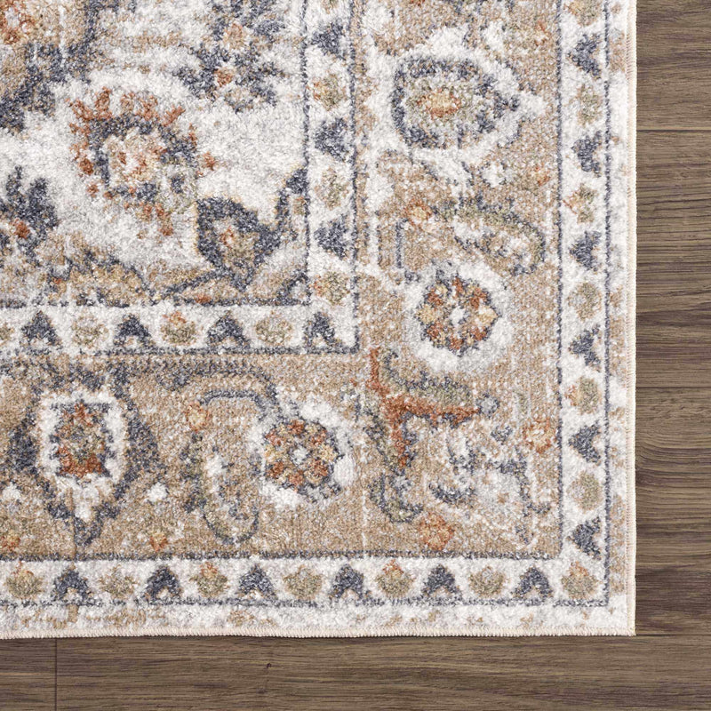 Beige Hiti Washable area rug