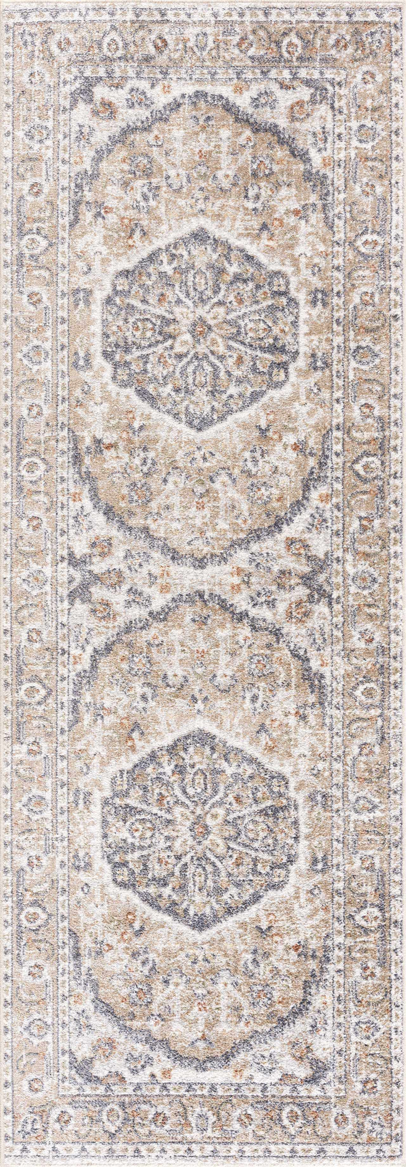 Beige Hiti Washable area rug
