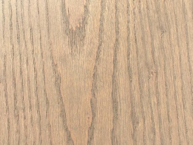 Detail of Traditional T641 Office Desk & Return in light grayish-brown wood grain, ideal for modern office desk aesthetics and solid wood design.