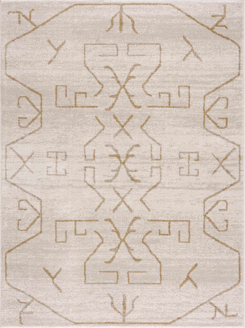 Azzan Cream & Gold Area Rug