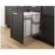 IH-SWS-MBMD50GPC Double 50 Quart Polished Chrome STORAGE WITH STYLE® Metal Soft-close Trashcan Pullout