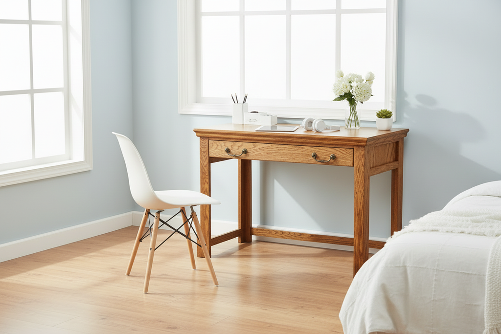 Airy Bedroom Workspace