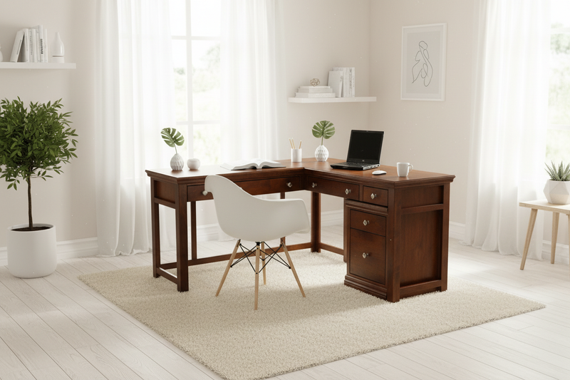 Bright airy office with natural light