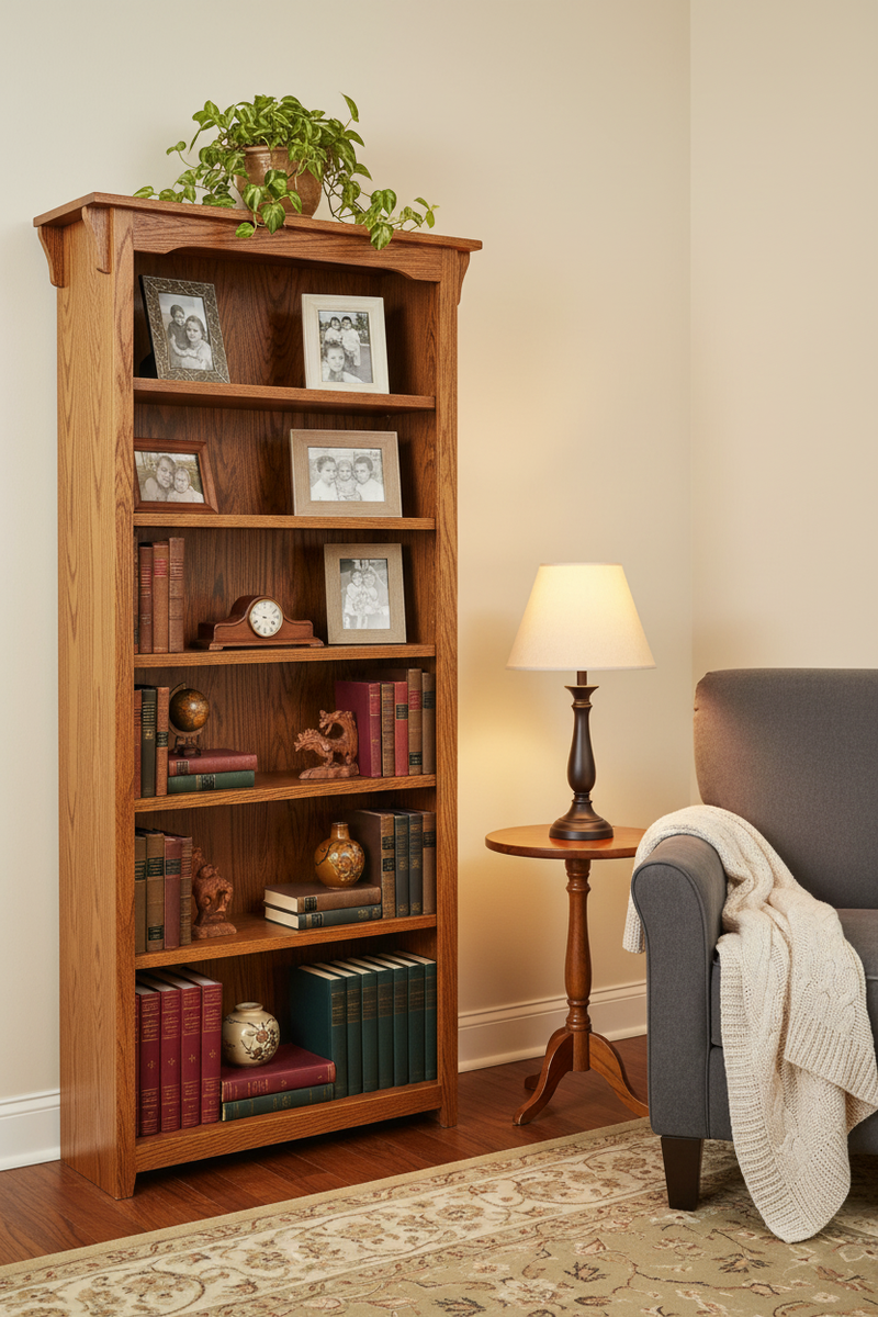 Mission Oak Bookcase - Living Room