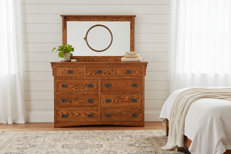 Mission Oak Dresser - Modern Farmhouse