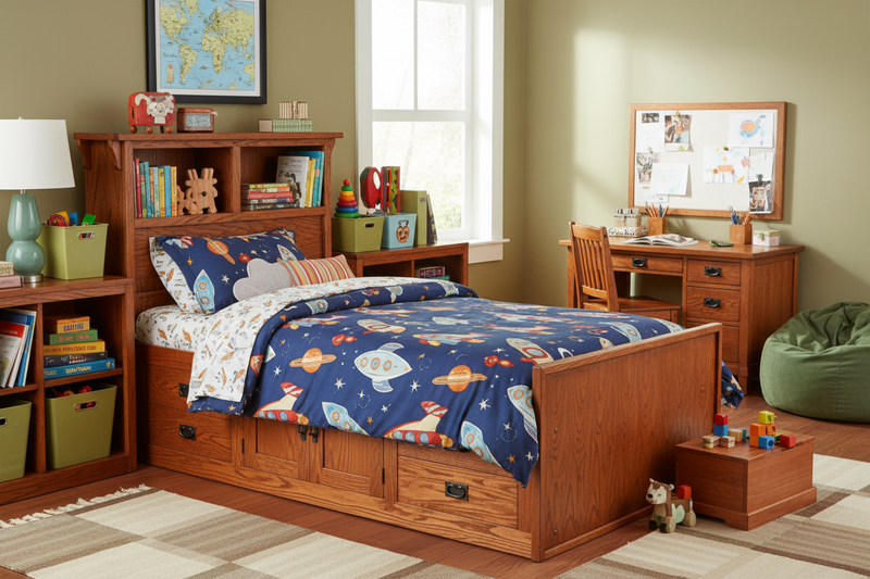O-M283-T Chest Bed - Playful Sophisticated