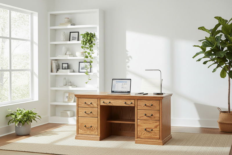 O-T653 Executive Desk - Correct Laptop Orientation