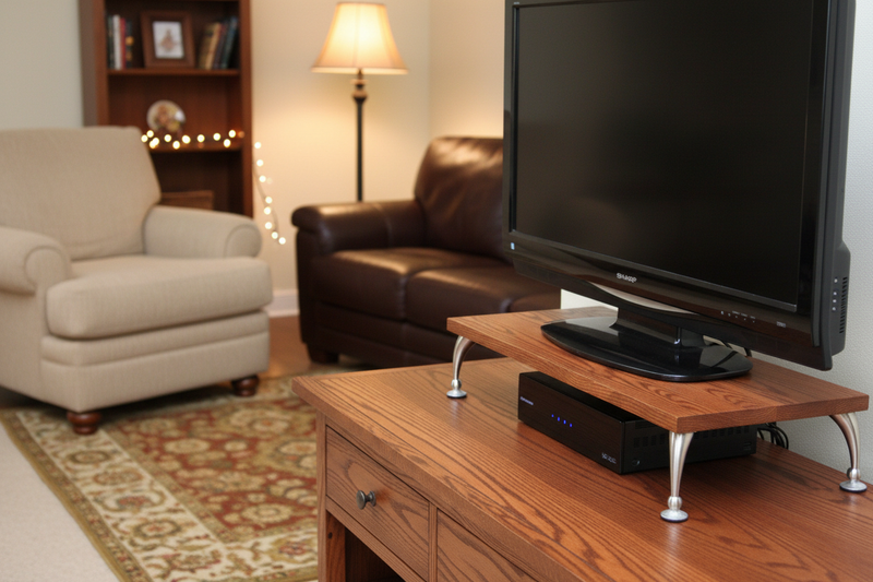 TV riser in media room