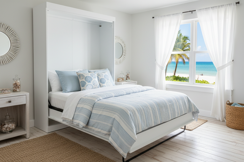 Windsor Murphy Bed - Coastal White
