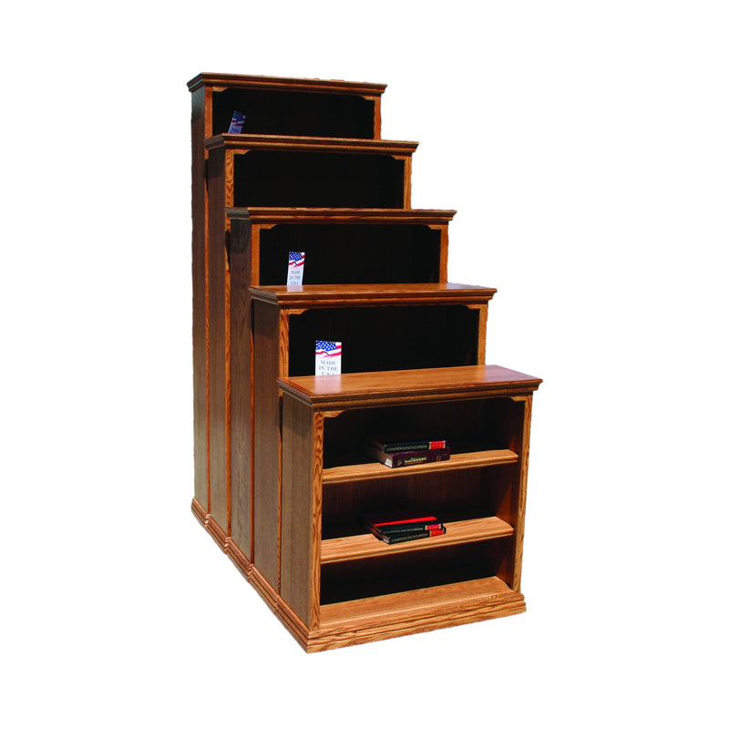 Casano Traditional Oak 36"W Standard Bookcase